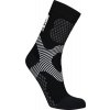 NORDBLANC Černé kompresní merino ponožky SINEWS - 34-36