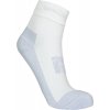 NORDBLANC Bílé kompresní turistické ponožky CORNER - 34-36