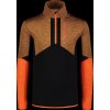 NORDBLANC Hnědý pánský powerfleecový pulovr COMPOSURE - XXL
