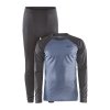 set craft core warm baselayer tmave modra s hnedou 10