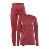 w set craft core warm baselayer cervena 2