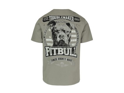 pitbull west coast panske triko troublemaker sedozelene s