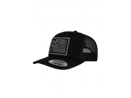 pitbull west coast ksiltovka mesh snapback blood dog camo trucker cerna