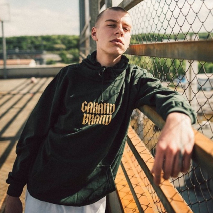 GARANBRAND HOODIE FOREST GREEN