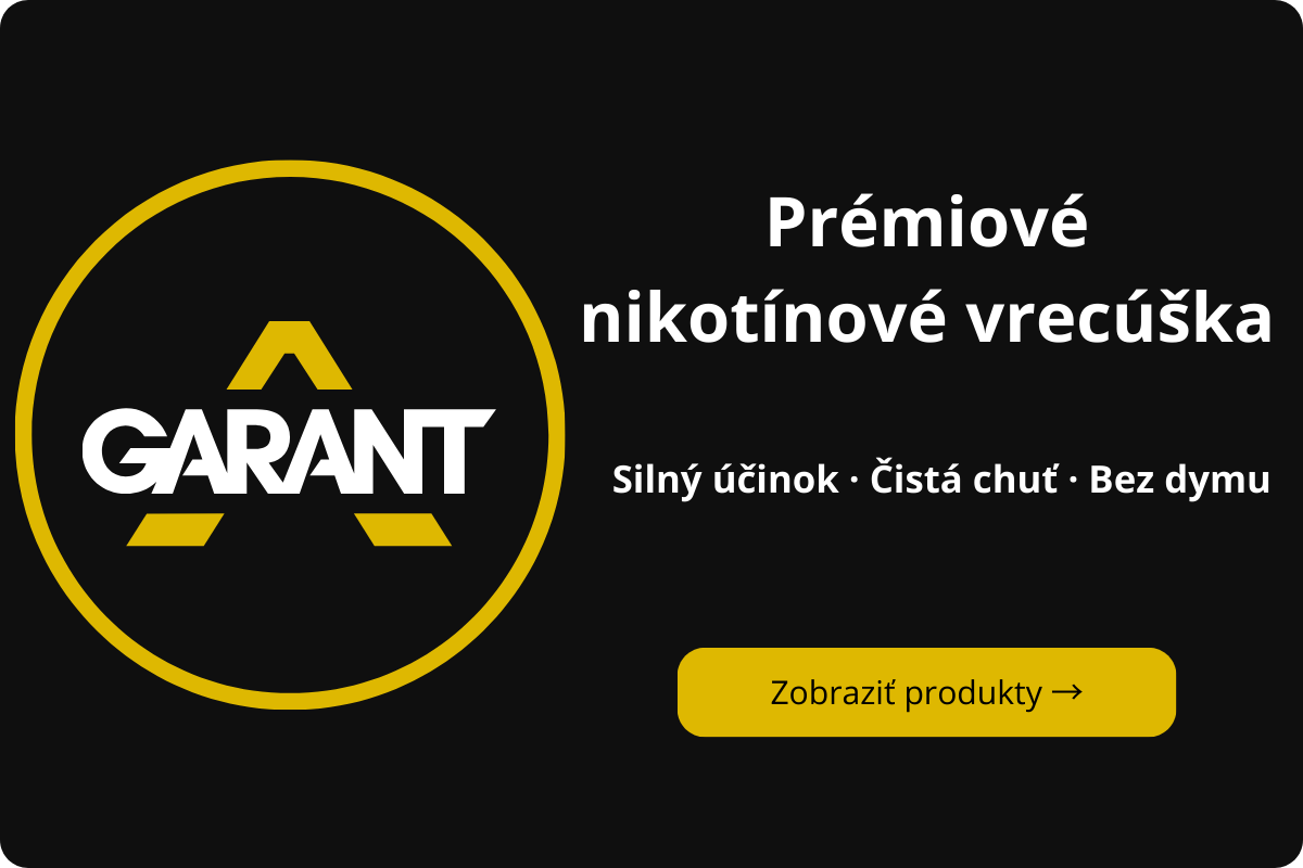 Garant nikotinove vrecúška
