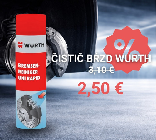 Čistič bŕzd Wurth v akcii
