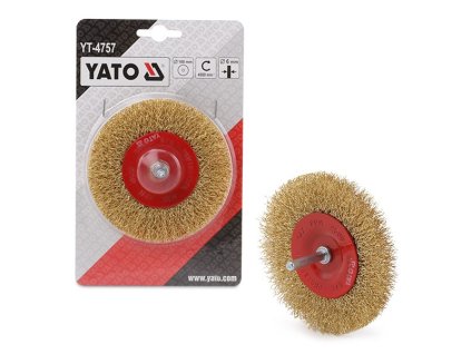Kefa drôtená s nástavcom do vŕtačky 100 mm YATO