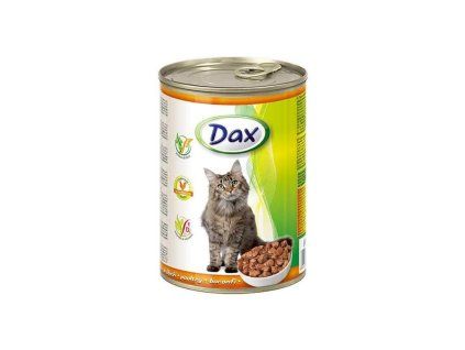 DAX Konzerva pre mačky hydinová  415g