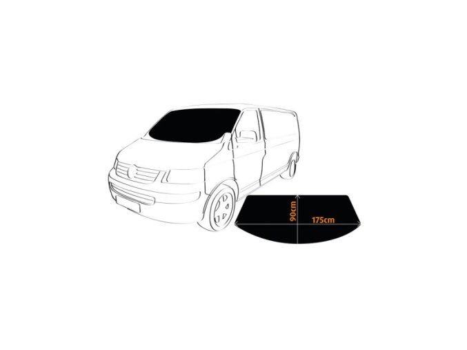 Clona proti mrazu čierna 175x90cm