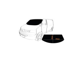 Clona proti mrazu čierna 175x90cm