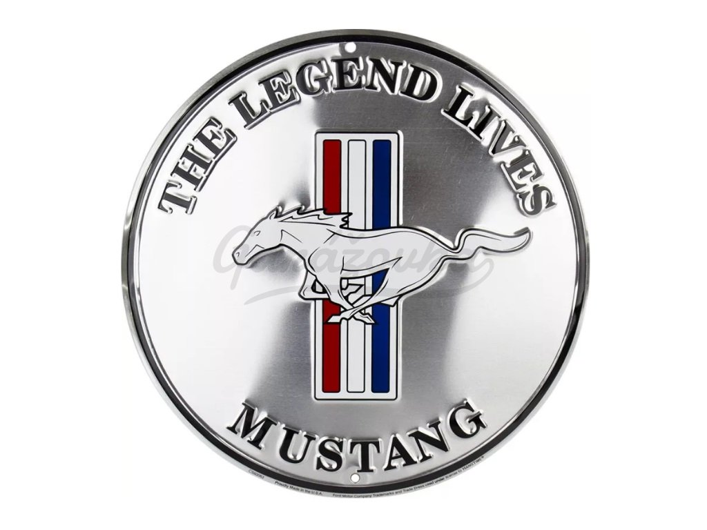 Ford mustang The Legend Lives round 30 cm