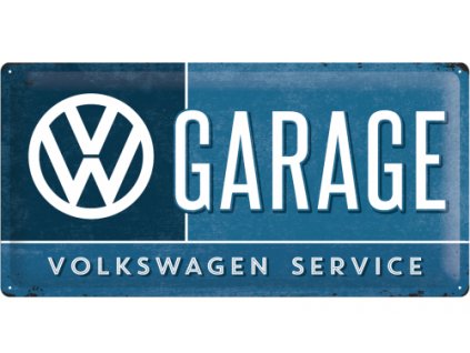 Plechová cedule VW Garage 25 cm x 50 cm