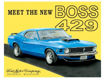 plechova cedule mustang boss