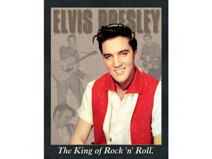 plechova cedule elvis portrait