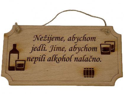 alkohol na lačno