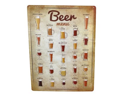 Beer menu