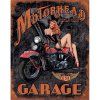 Plechová cedule Motorhead Garage 40 cm x 32 cm