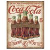 cedule coca cola 5 bottles retro