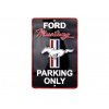 Plechová cedule Ford Mustang Parking Only Black 20 cm x 30 cm