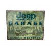 Plechová cedule JEEP WRANGLER GARAGE  32 cm x 40 cm
