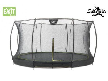 Trampolína EXIT Silhouette ground 366 cm so sieťou-v 2 FARBÁCH
