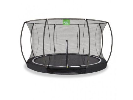 Trampolína EXIT Silhouette ground 427 cm so sieťou - Black