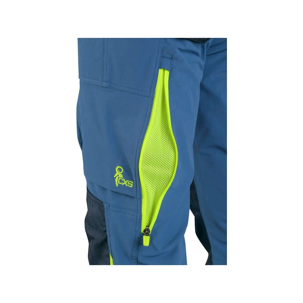elastické montérkové kalhoty Naos s ventilací a reflexními prvky | Garden  Style