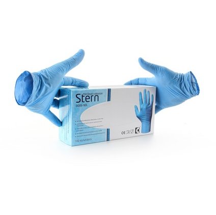 Jednorázové rukavice STERN, nitrilové, vel. 09 (velikost 10)
