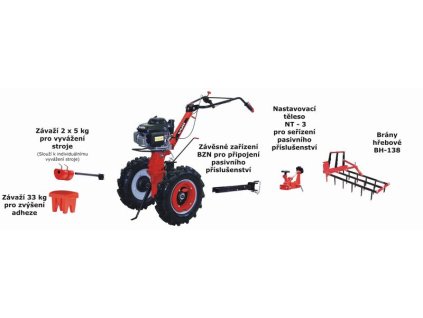 Hřebové brány VARI BH-138 [3614]