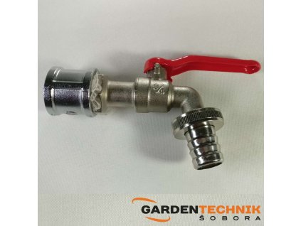 Kulový ventil/kohout 3/4"+ nátrubek chrom 3/4" k lisu na ovoce VARES