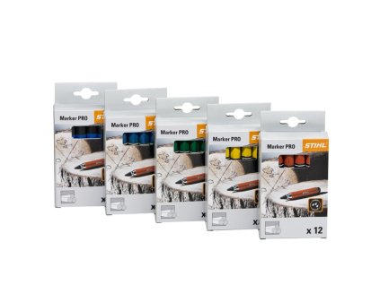 Lesnická značkovací křída STIHL (zelená, 12 ks)
