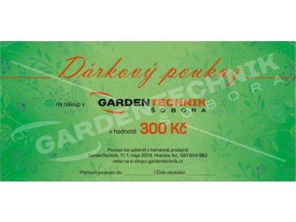darkovy poukaz 300Kc