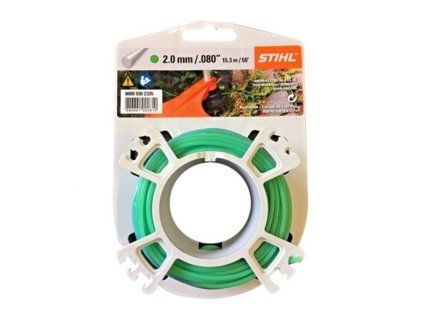 zaci struna kulata stihl 2 0mm 15 3m zelena