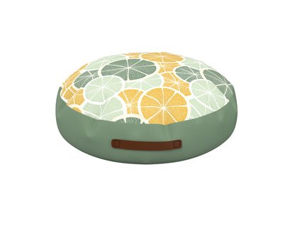 cosma pouf 90854 210 lemons water repellent plus pu coating