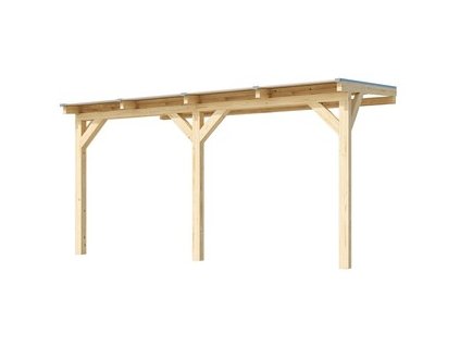 Dřevěná zahradní pergola 672 (5,4x2,7 m)