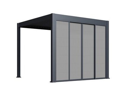 motor 3x3 116 153 75 30 double alu louvre toprail freestanding slim fabric door close 2 (1)