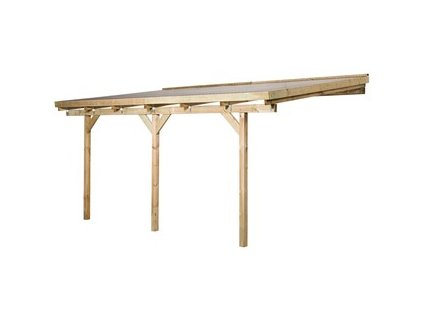 Dřevěná zahradní pergola 671 (4,2x3 m)