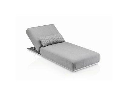 0105314 7100 ego sonnenliege silber grau meliert kissen gesteppt