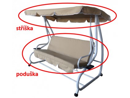 houpacka de luxe striska poduska