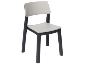 bistrot chair italia art 960 toomax light grey dark anthracite