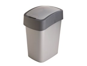 odpadkový koš - šedý FLIPBIN 9L