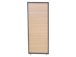 PANEL ZASTÍNĚNÍ WOOD, SKLÁPĚCÍ LAMELY, HORIZONTÁLNÍ 1 m pro bioklimatickou pergolu