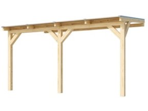Dřevěná zahradní pergola 672 (4,3x2,7 m)