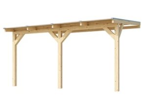 Dřevěná zahradní pergola 672 (4,3x3,7 m)