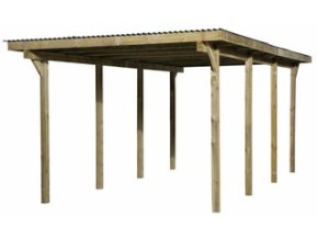 Dřevěný přístřešek na auto 606 (3x6 m)
