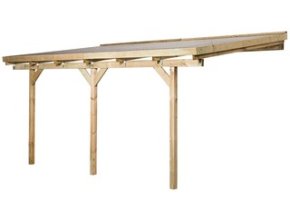 Dřevěná zahradní pergola 671 (4,2x3 m)