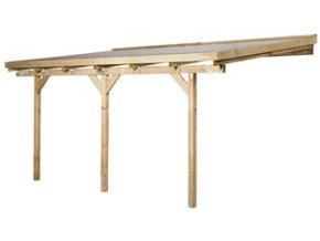 Dřevěná zahradní pergola 671 (5,1x3 m)