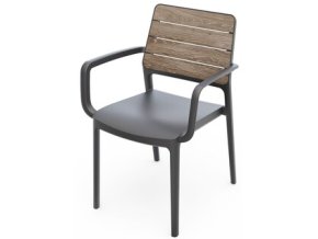 porto armchair graphite ashwood