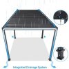 pergola integrated water drainage