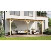 Dřevěná zahradní pergola 672 (5,4x2,7 m)